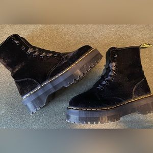 Black Velvet Jadon Doc Martens